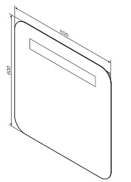 Am.Pm Универсальное зеркало с LED подсветкой 80 – фотография-2